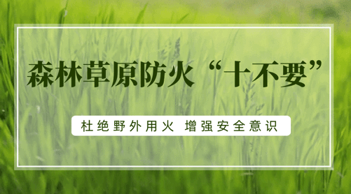 森林防火宣传手册