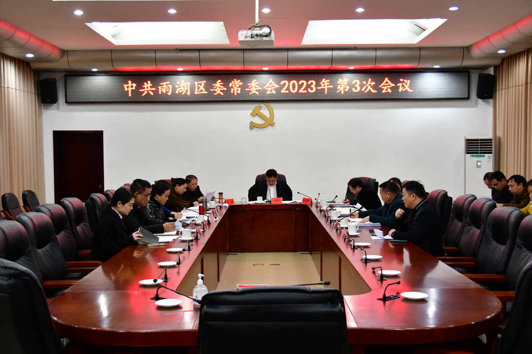 雨湖区委常委会2023年第3次会议召开