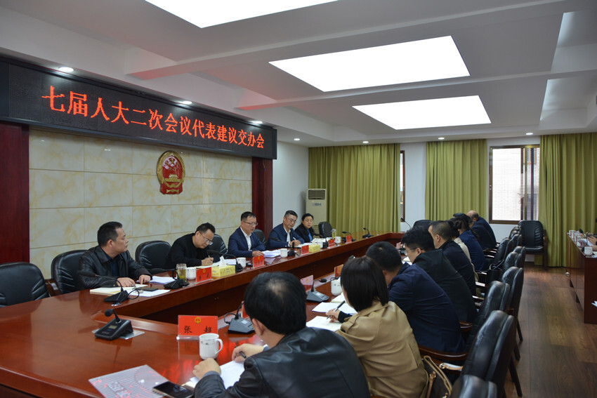 区七届人大二次会议代表建议、批评和意见交办会召开