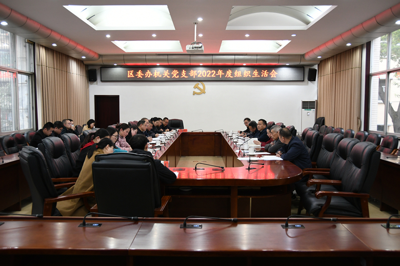 段伟长参加区委办机关党支部2022年度组织生活会