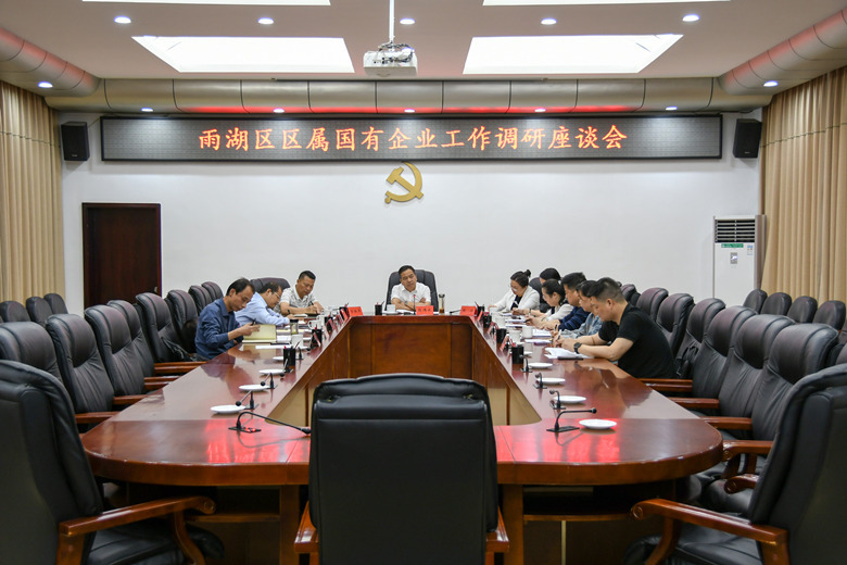 段伟长主持召开区属国有企业工作调研座谈会
