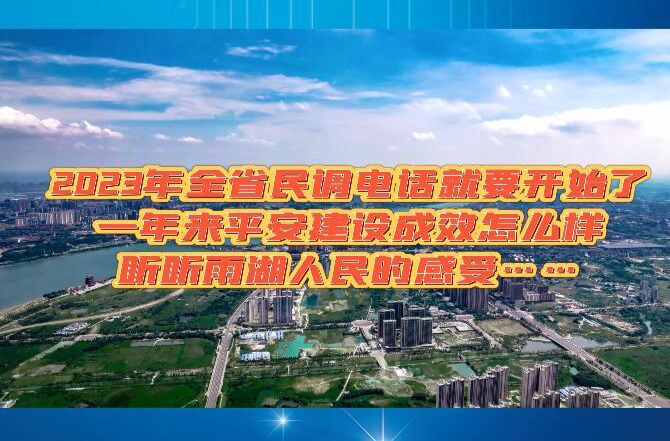 视频丨一年来平安建设成效怎么样，请听雨湖人民的感受……