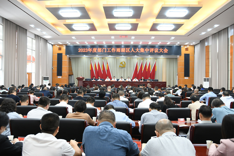 2023年度部门工作雨湖区人大集中评议大会召开