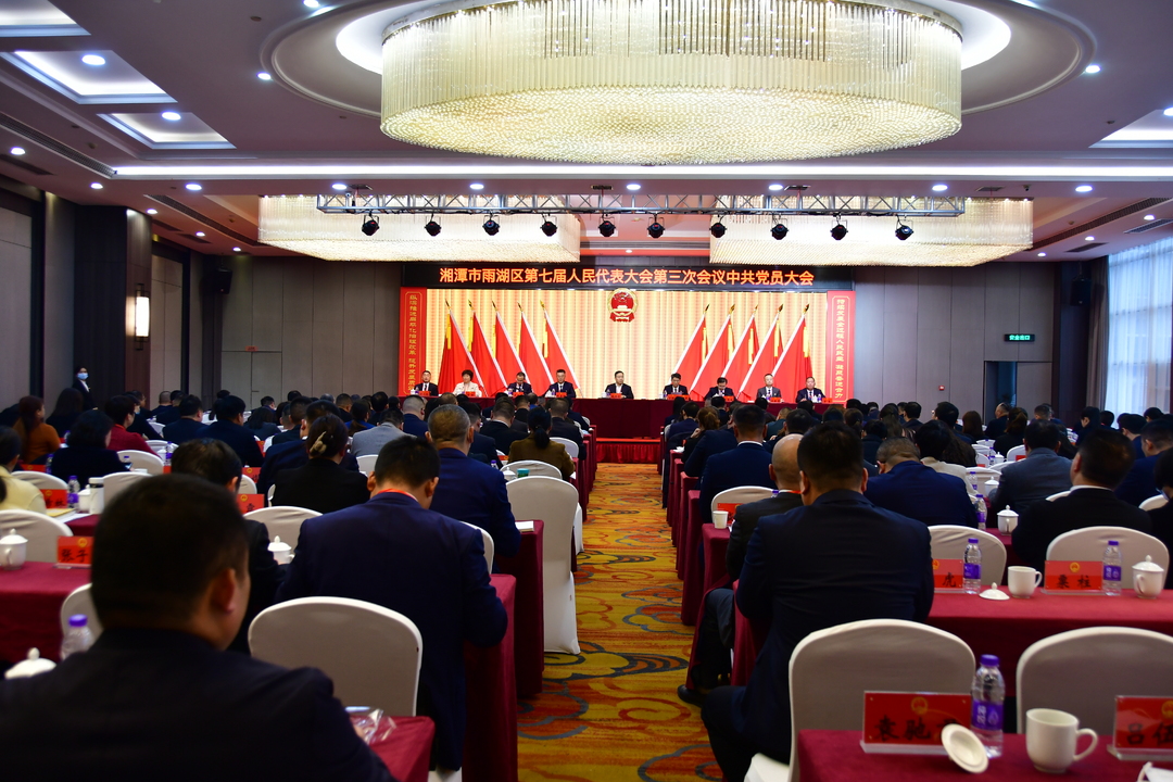 【两会进行时】雨湖区第七届人民代表大会第三次会议中共党员大会召开