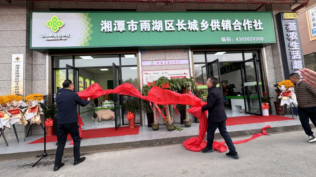 雨湖区首个乡镇供销社试点长城乡供销社挂牌开业