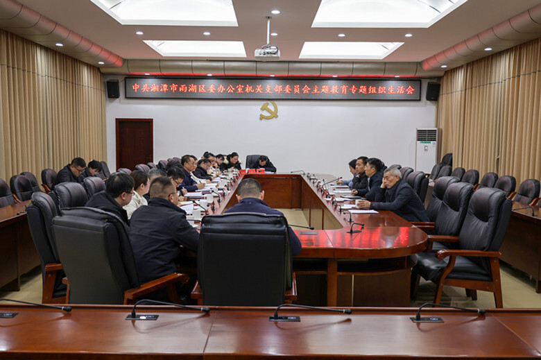 中共湘潭市雨湖区委办公室机关支部委员会主题教育专题组织生活会召开