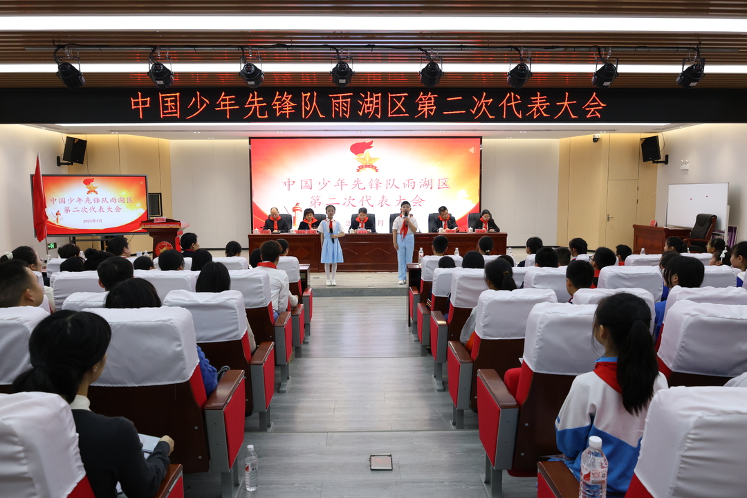 中国少年先锋队雨湖区第二次代表大会召开