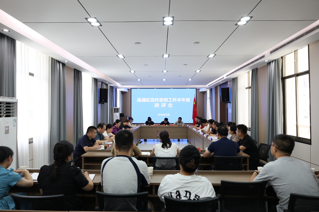 雨湖区召开宣传思想工作半年度讲评会