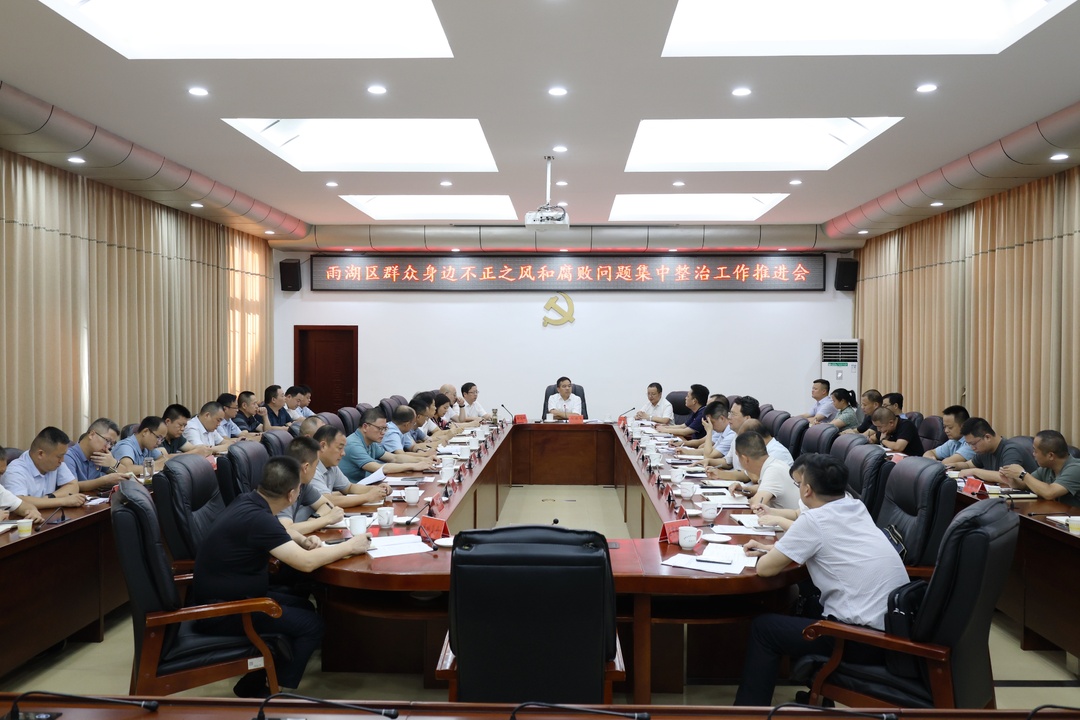 雨湖区群众身边不正之风和腐败问题集中整治工作推进会召开