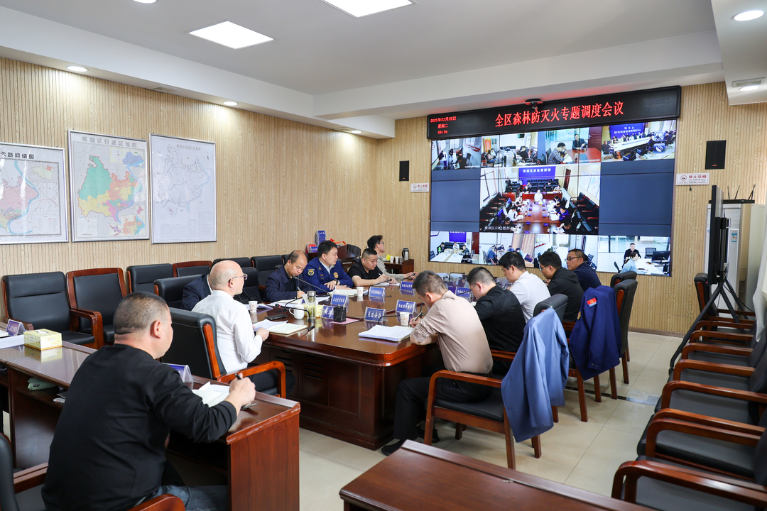 雨湖区召开全区森林防灭火专题视频调度会议