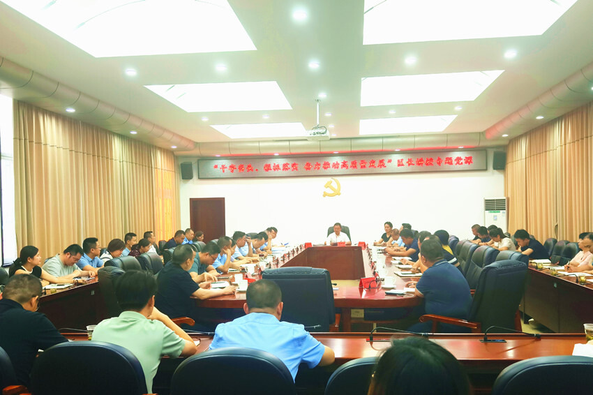 柳军辉为全区经济条线部门干部讲授专题党课