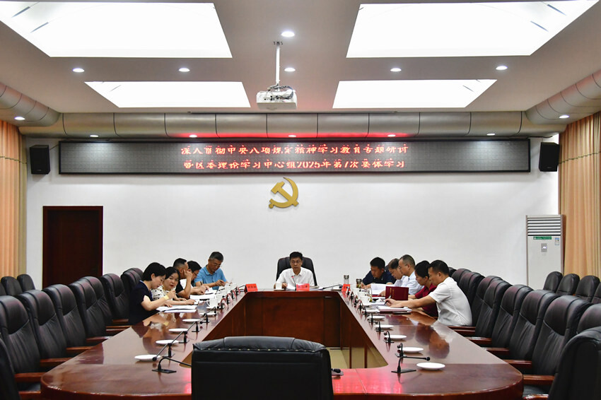 雨湖区召开深入贯彻中央八项规定精神学习教育专题研讨暨区委理论学习中心组2025年第7次集体学习