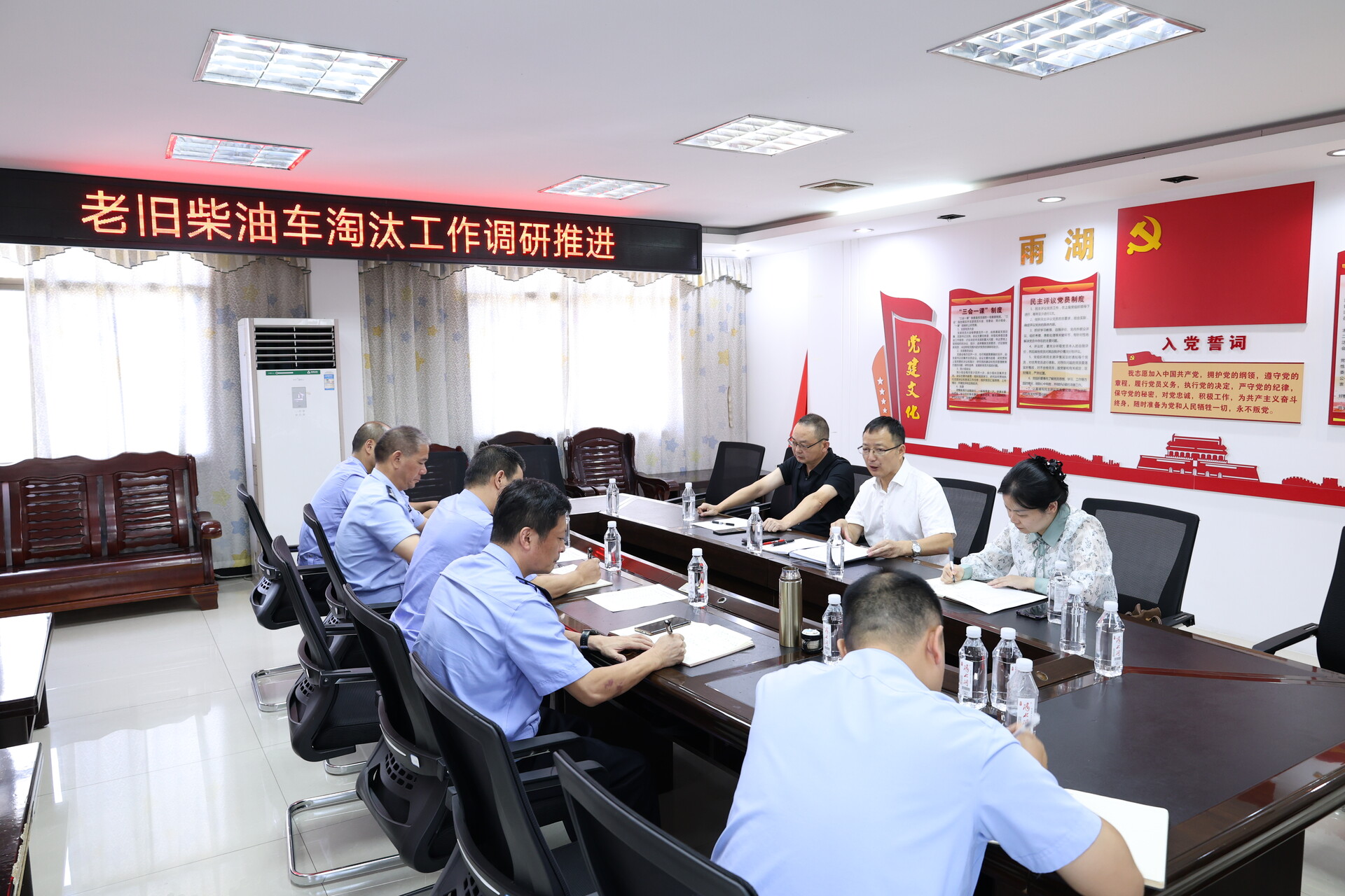 柳军辉调研老旧柴油车淘汰工作及污染防治攻坚战“夏季攻势”项目
