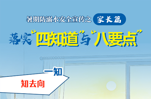 长图｜暑期防溺水安全宣传之家长篇：落实“四知道”与“八要点”