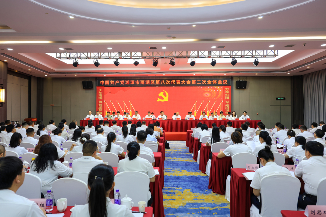 中国共产党湘潭市雨湖区第八次代表大会举行第二次全体会议