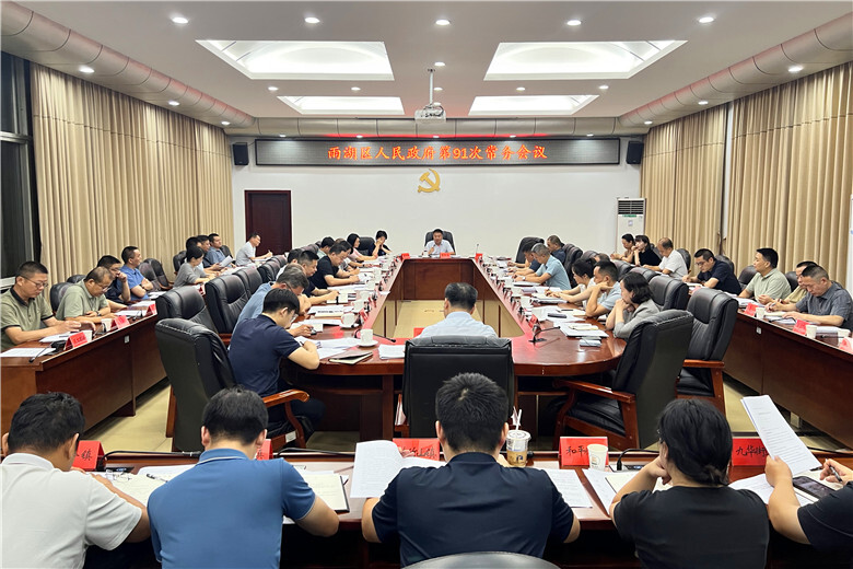雨湖区人民政府召开第91次常务会议