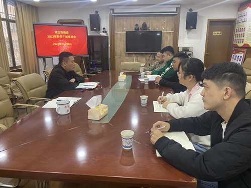 城正街街道召开新任干部座谈会