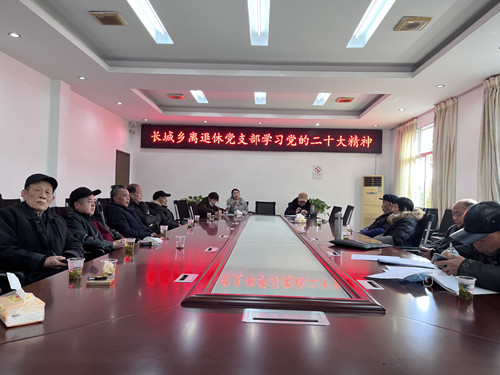 长城乡召开2023年迎新春老干部、老党员代表座谈会