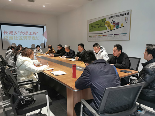 长城乡开展“推进实施‘六提工程’深化扁平化治理改革”工作调研