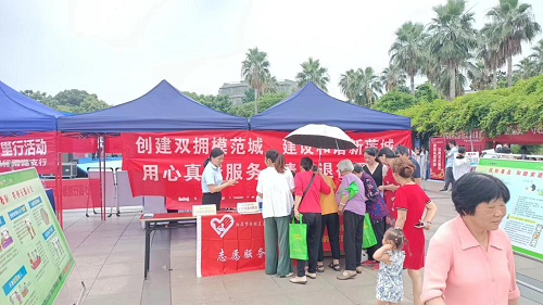 窑湾街道开展“双拥”宣传活动