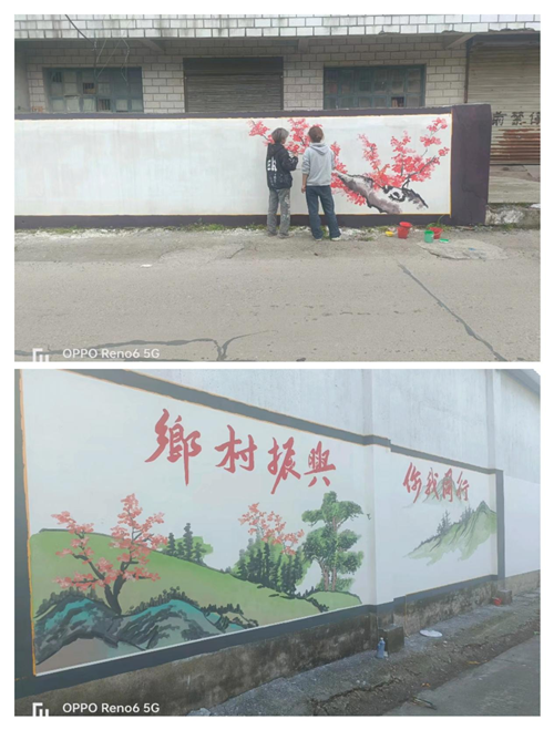 【优化营商环境】长城乡：多彩墙绘点亮美丽庭院