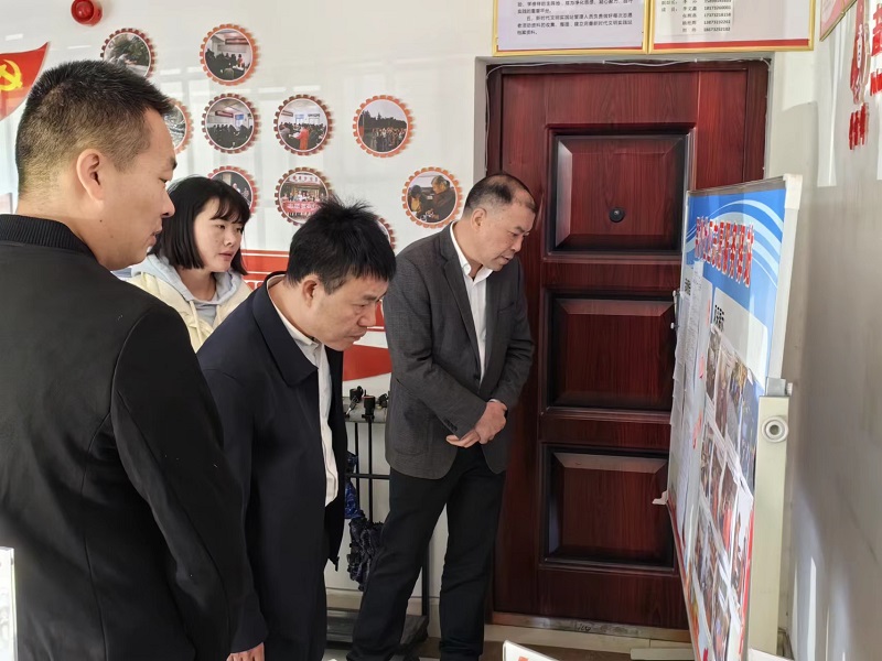 市领导到鹤岭镇督查创文工作