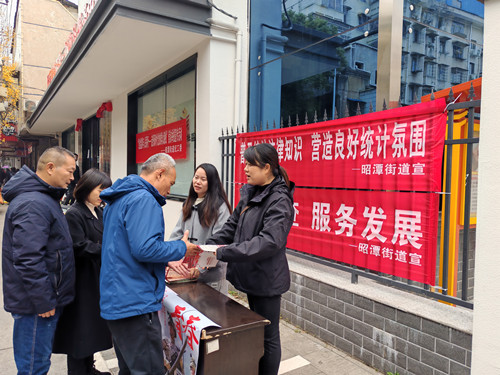 昭潭街道组织开展“五经普”集中宣传活动