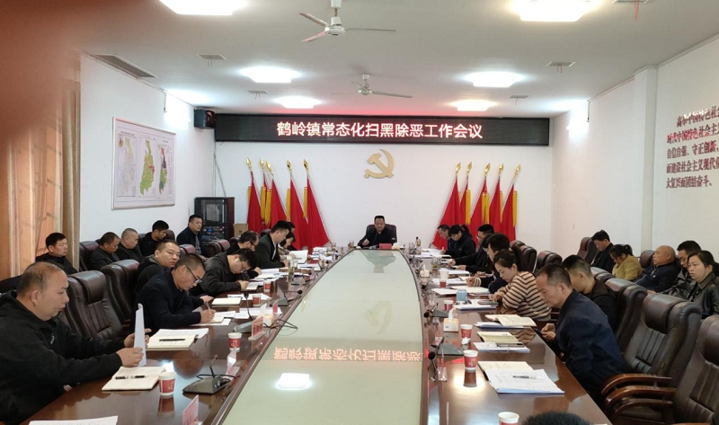 【平安雨湖】鹤岭镇召开常态化扫黑除恶工作会议