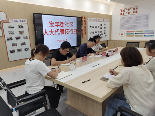 畅谈社情民意 共话社区发展——昭潭街道宝丰街社区开展人大代表接待日活动