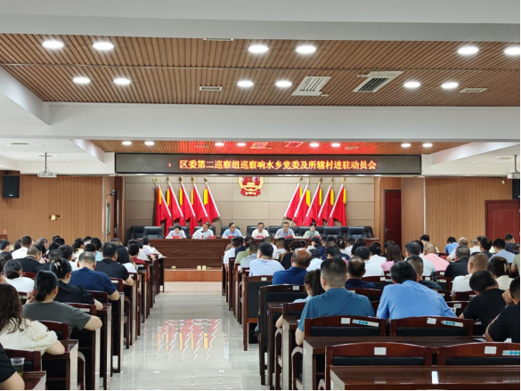 区委巡察组召开巡察响水乡党委及所辖村党组织进驻动员会