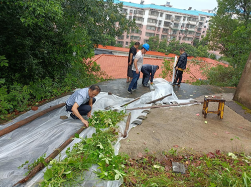 红旗村：抢险正当时，筑牢安全防线