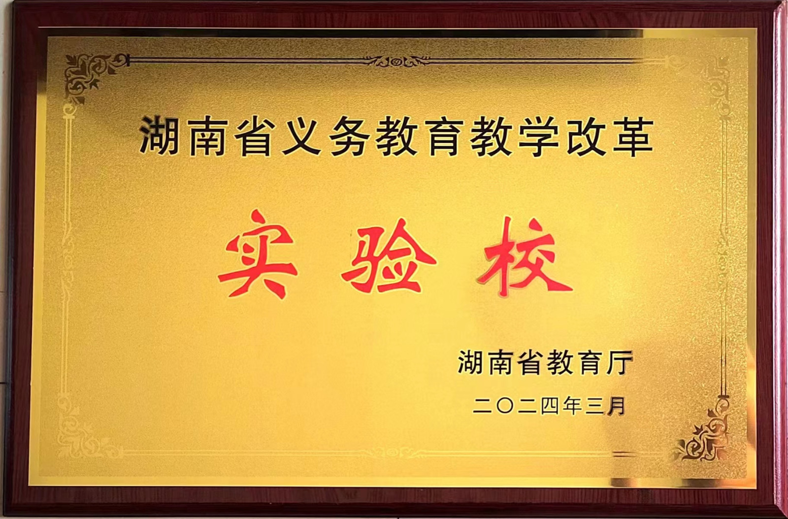 风车坪学校成功入选湖南省义务教育教学改革实验校