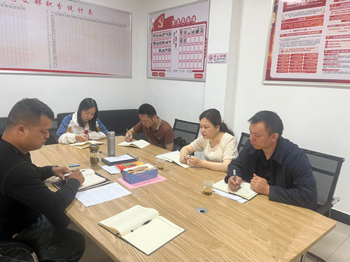 雨湖区残联调研高坪村残疾人组织规范化建设