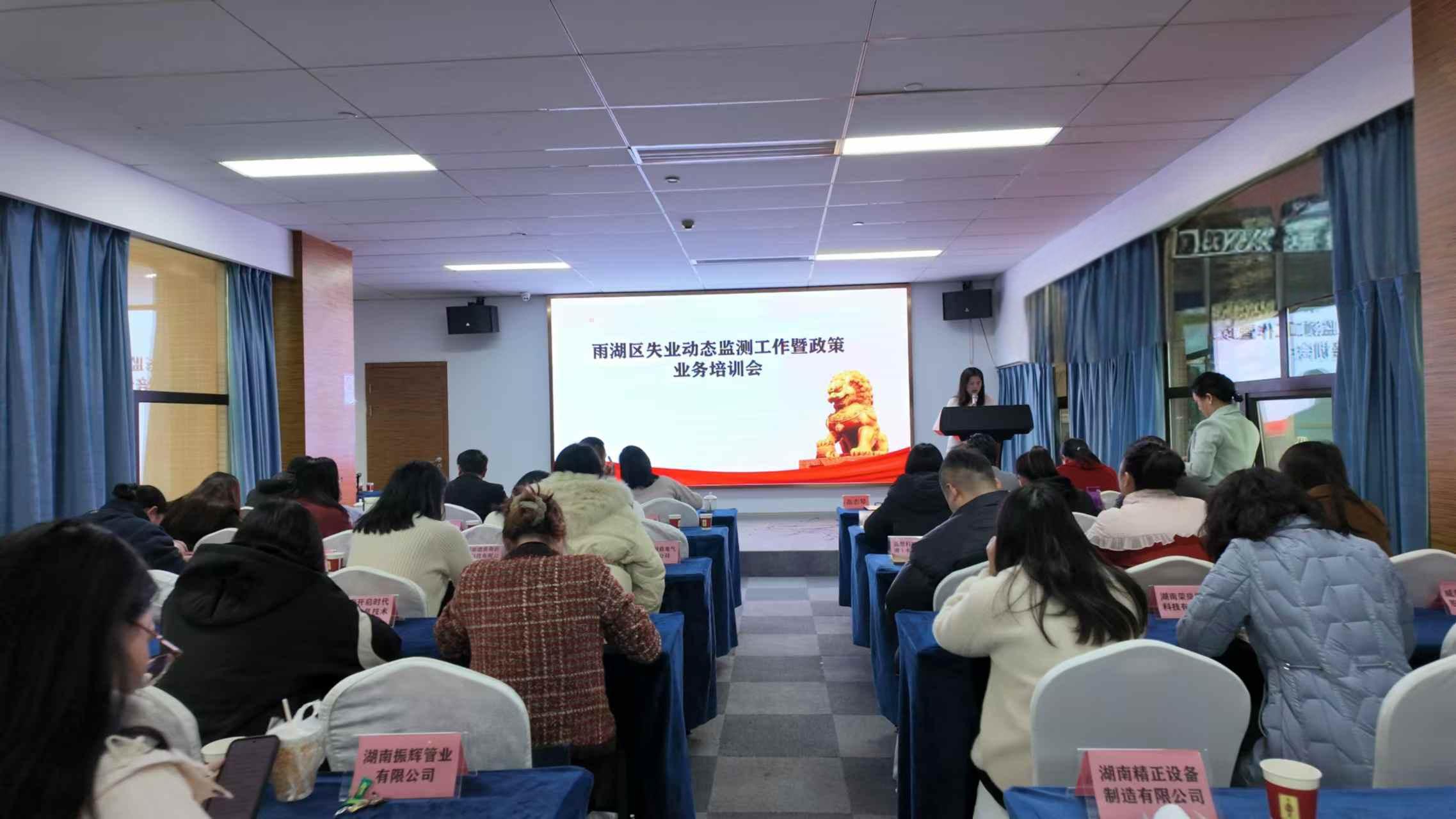 雨湖区2024年失业动态监测业务培训会举办