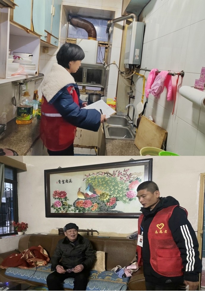 关圣殿社区：开展“安全来敲门，敲出平安冬”行动