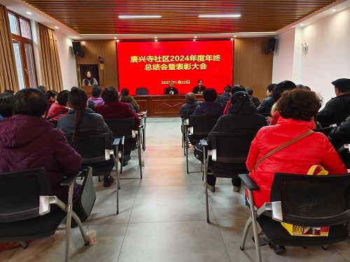 唐兴寺社区召开2024年度年终总结会暨表彰大会