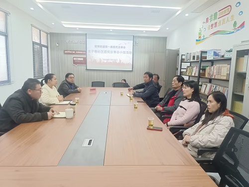 龙子巷社区组织召开居民议事会小组会议