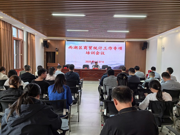 雨湖区商务局：商贸统计培训会，解锁发展新 “数” 力