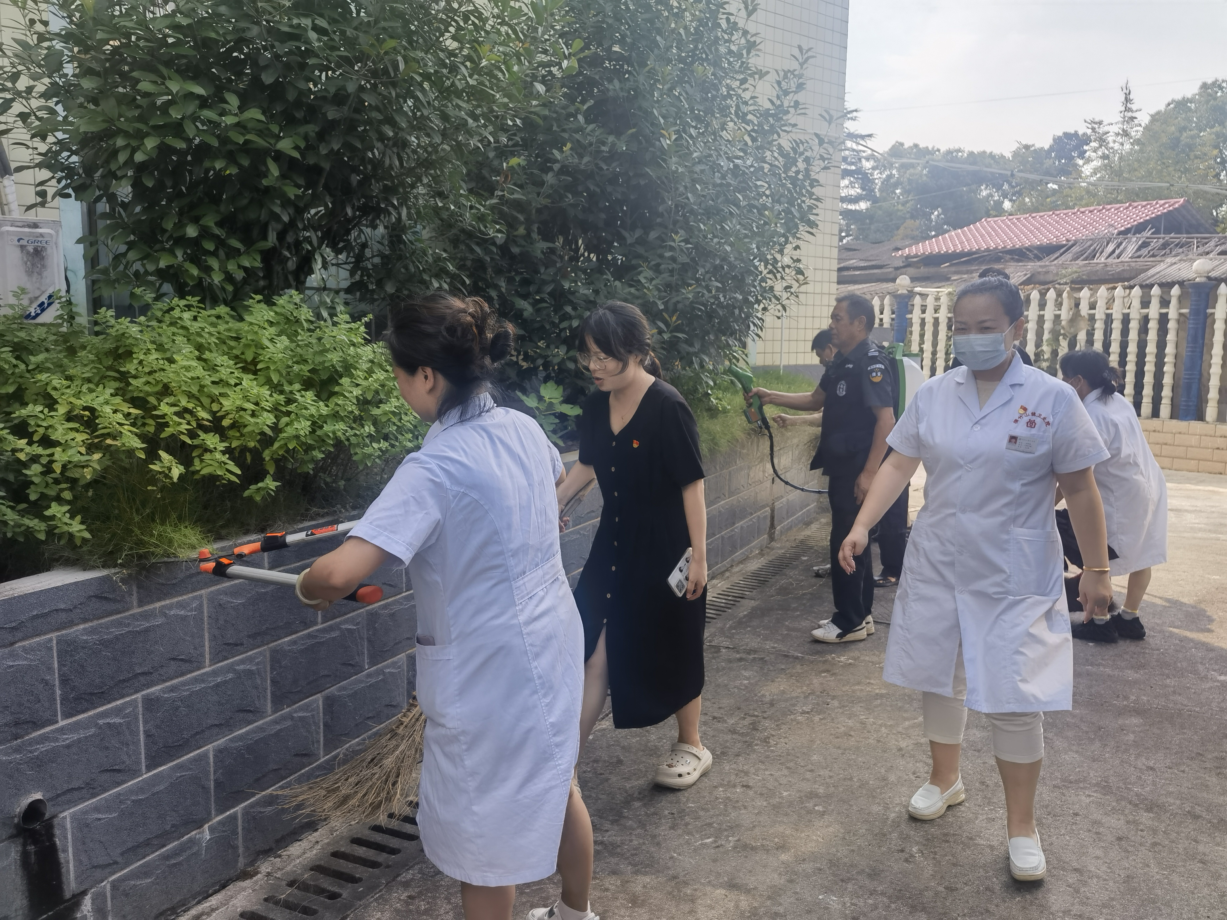 楠竹山镇卫生院：开展爱国卫生运动   织密基孔肯雅热防护网