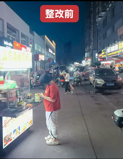 雨湖城管：持续开展“城管进社区”工作，为杉山社区商户、居民安全护航