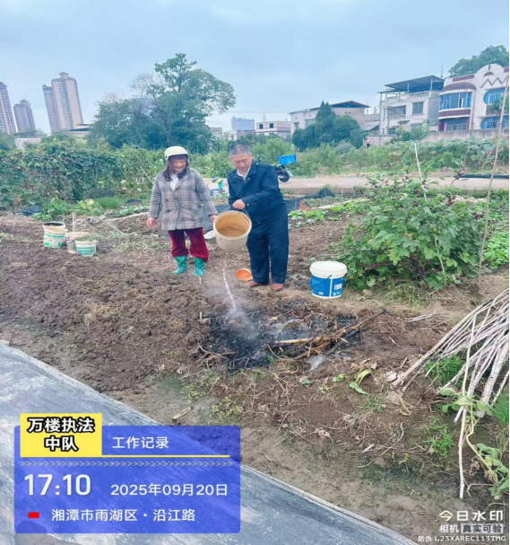 万楼街道：全力以赴做好焚烧管控，守护蓝天白云