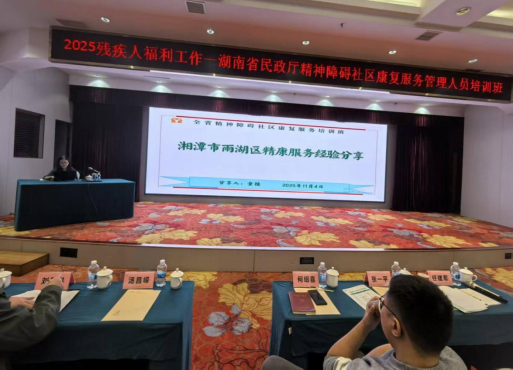 雨湖区民政局：在全省精神障碍社区康复服务工作培训班上作经验发言