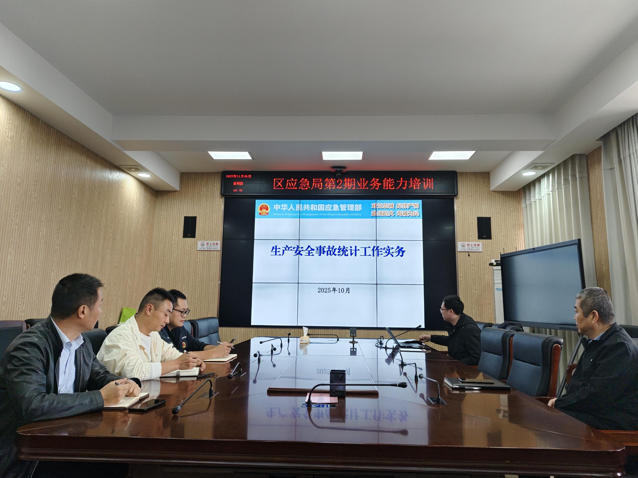 区应急管理局组织开展业务能力培训会