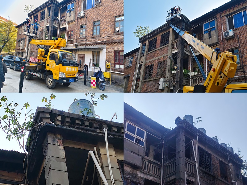 跃进社区：老旧楼顶排险情，为民服务解难题