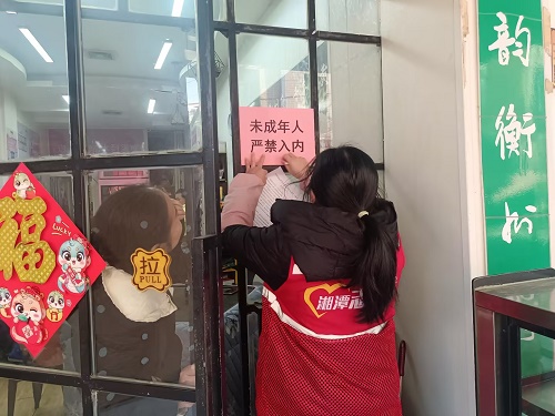 龙子巷社区：开展重点场所排查与未成年人保护宣传行动 筑牢安全防线