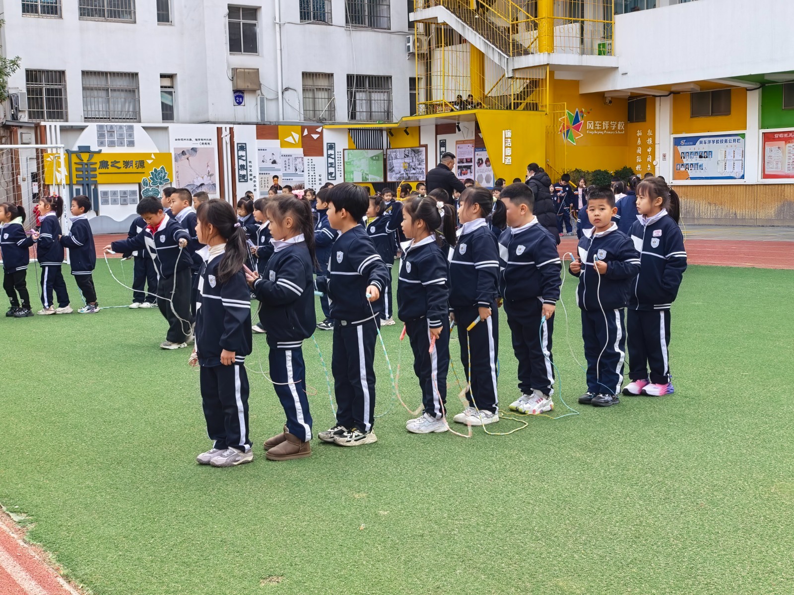 风车坪学校开展全体学生体育测评