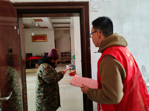 许家铺社区广泛开展禁燃禁放宣传活动