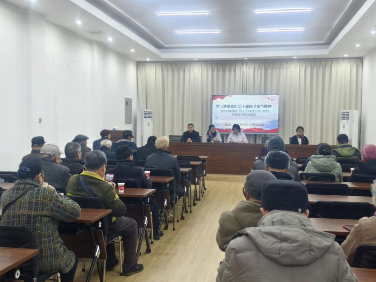 桃源路社区：开展党的创新理论“百人千场进万站”文明实践宣讲示范活动