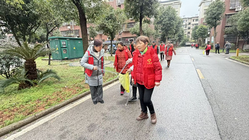 砂子岭社区：护绿清园守平安 禁燃宣传迎新春