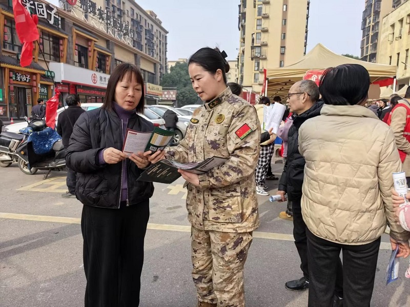 青春筑国防  热血赴军营——鹤岭镇武装部扎实开展征兵宣传与国防教育活动